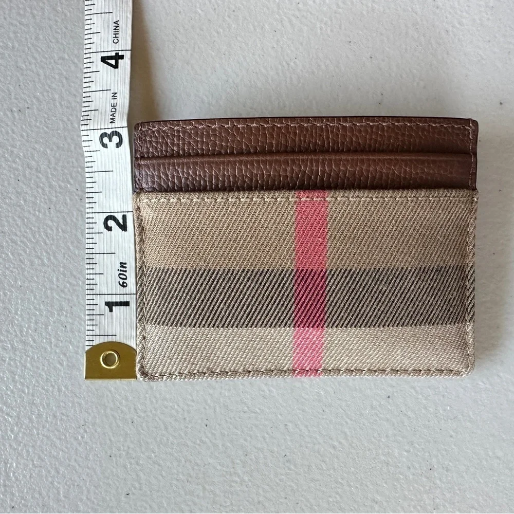 Burberry Sandon Card Holder Wallet in Tan Novacheck